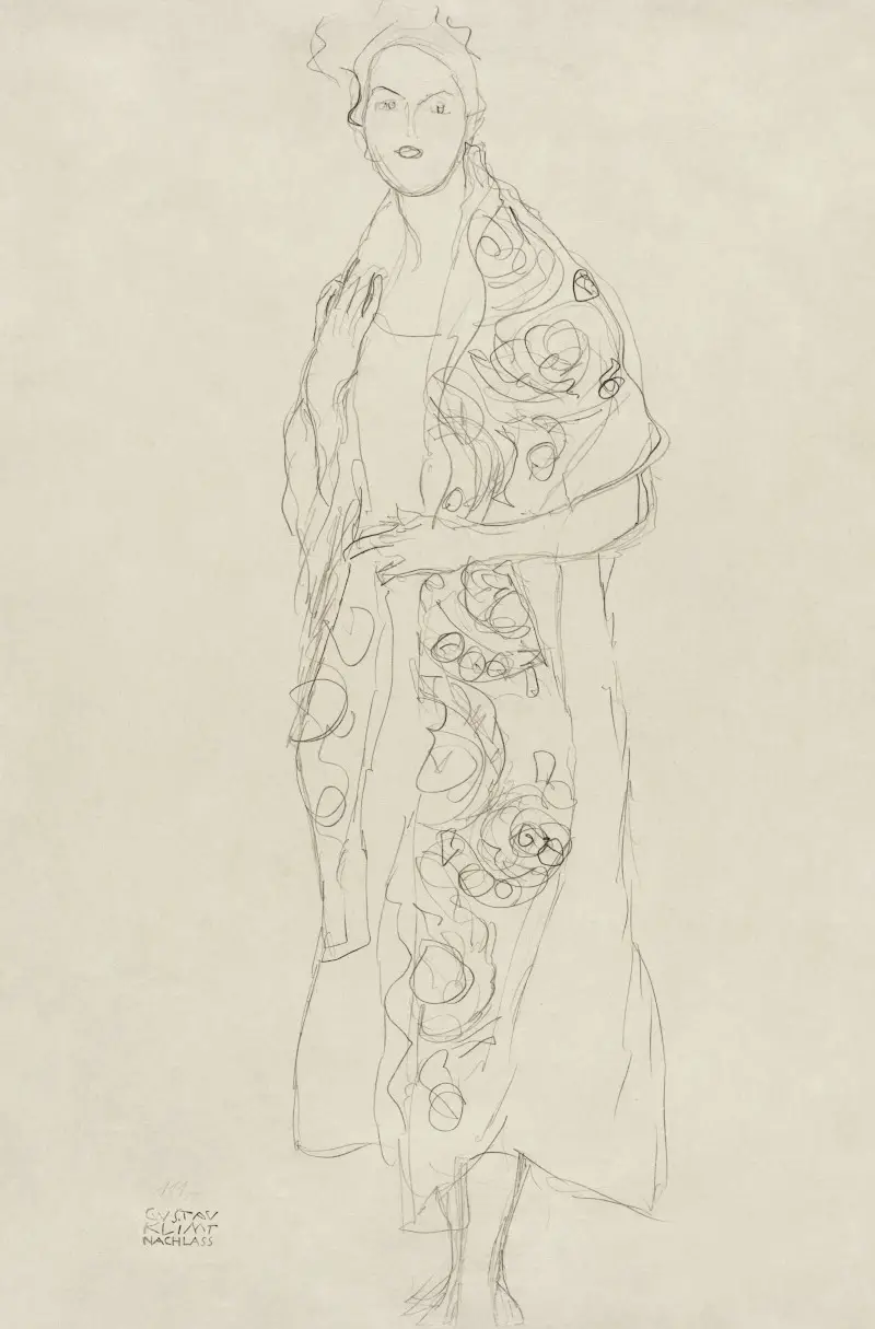 Portrait of a Woman by Gustav Klimt